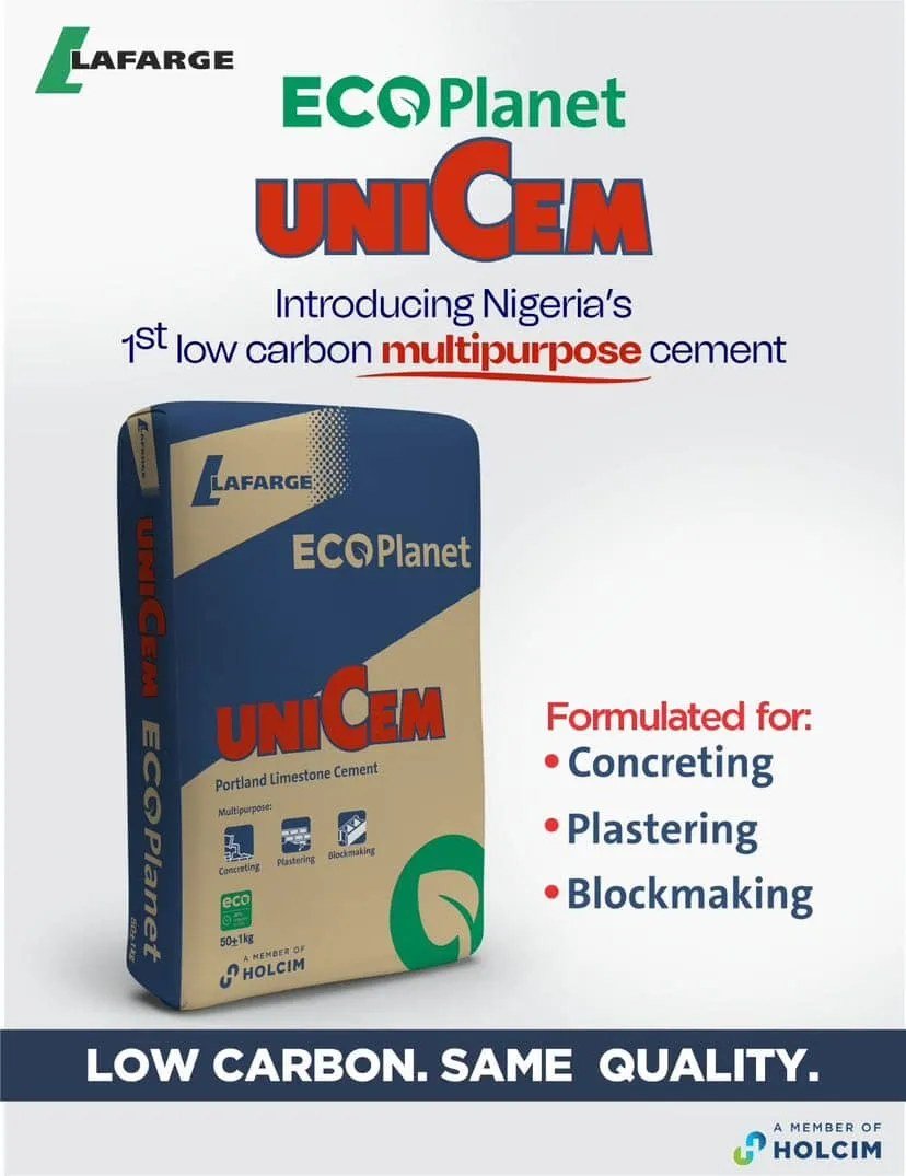 Lafarge ECOPlanet UniCem product
